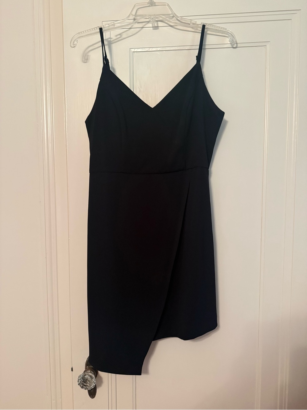 Black V-Neck Spaghetti Strap Dress
